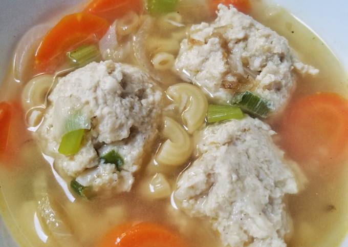 Bakso Ayam Jamur Sehat with Oats (tanpa tepung)