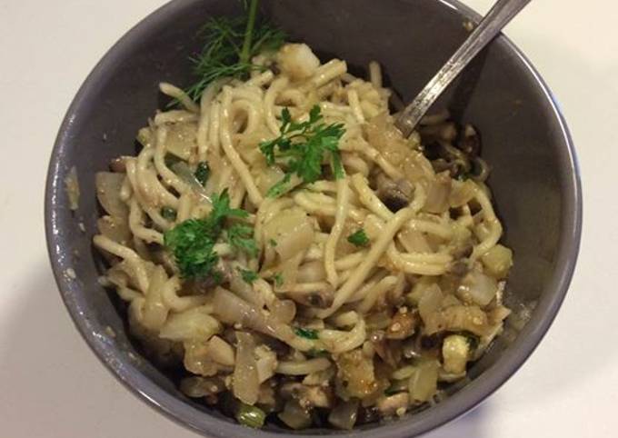 Fenouil sauté aux épices Thai et Noddles