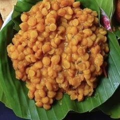 A picture of Bengali Style Cholar Dal.