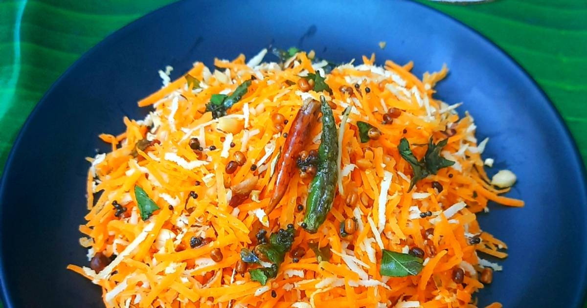 Carrot kosambari / Carrot Salad Recipe by Swati Keshri 👩‍🍳 Cookpad