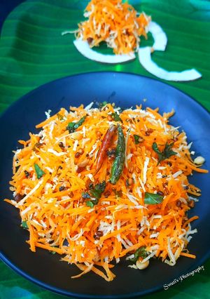 A picture of Carrot kosambari / Carrot Salad.