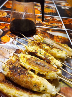 Una foto de Sonso en brocheta