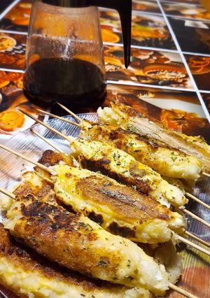 Una foto de Sonso en brocheta