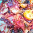 Patatas cocidas con fritada