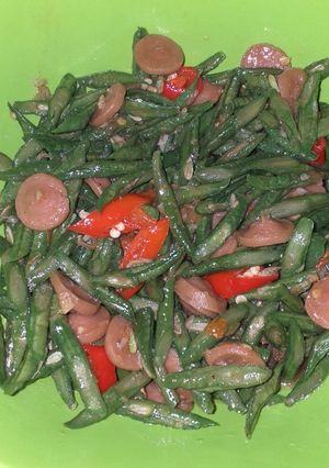 Foto resep Tumis kacang panjang sosis sederhana