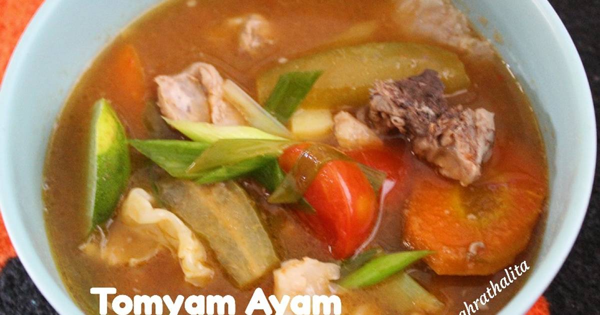 Tomyam Ayam Dan Sayur / Resepi Tomyam Thai Istimewa  Resepi tom yam