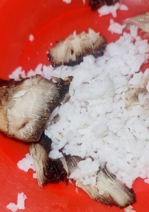 Foto resep Ikan Pari goreng, bumbu ungkep