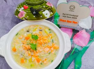 Hình của món Cháo cá hồi.