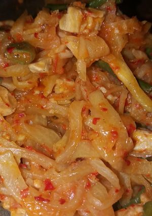 Foto resep 12. Lasiam tumis pedas