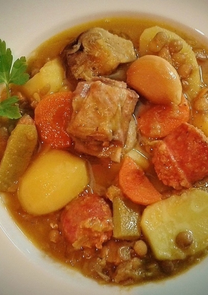 Una foto de Guiso de lentejas