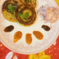 A picture of Crispy Aloo Tikki.