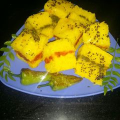 A picture of Sandwich Dhokla.