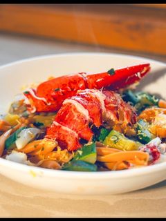 Foto di Caserecce di ceci all’Astice con Zucchine