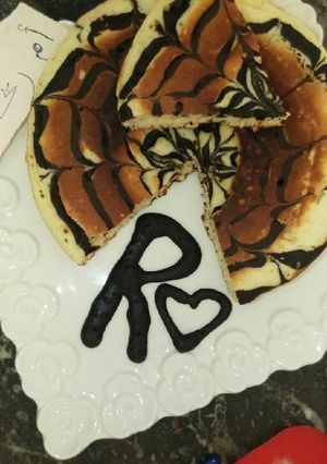 صورة لوصفة كيك المقلة السريع