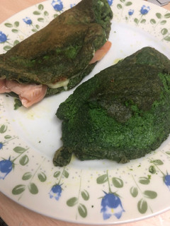 Una foto de 285. Creps de espinacas rellenos (picoteo)