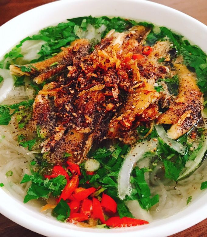 Hình của món Miến lươn.