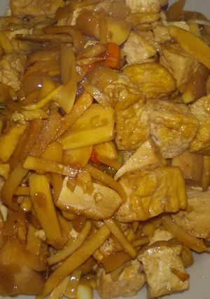 Foto resep Tumis rebung tahu