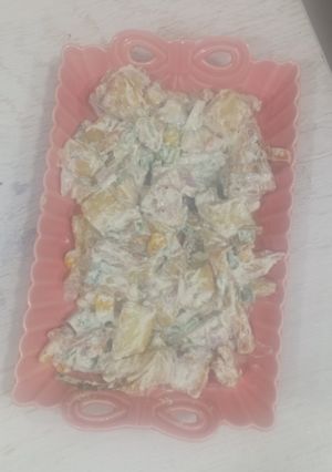 صورة لوصفة سلطة بطاطا مشوية🥔🥗 creamy potato salad