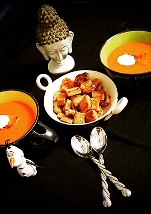 A picture of Carrot Tomato soup.