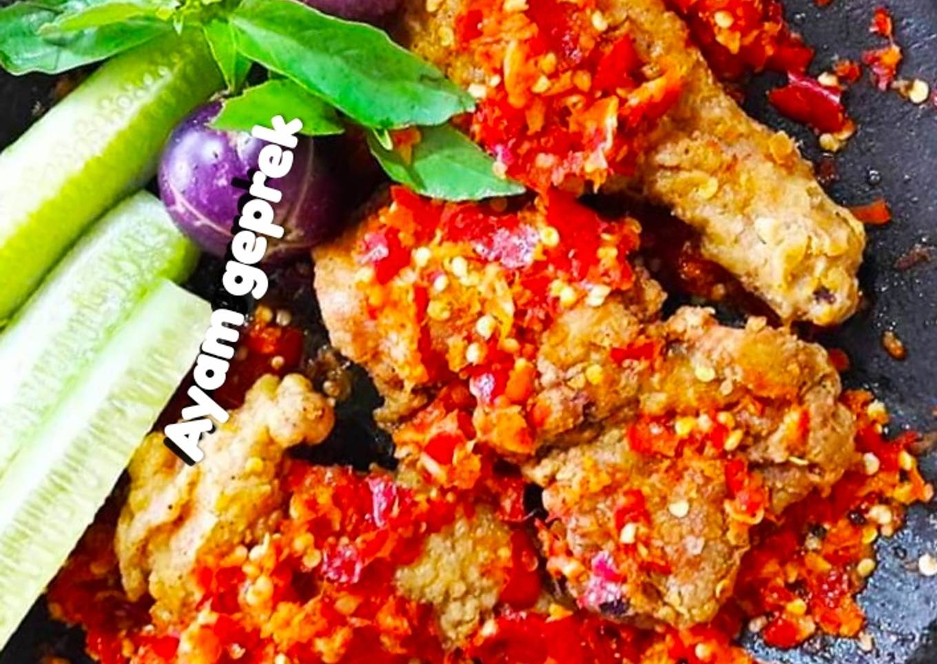 Resep Ayam geprek(Sambel bawang) Anti Gagal