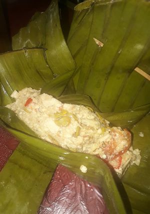 Foto resep Botok teri tahu cina petai lamtoro