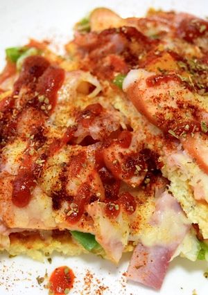 รูปของ พิซซ่าดอกกะหล่ำ Pizza Homemade (คีโต)