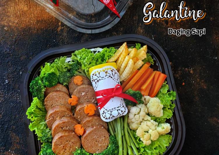 Galantine daging sapi