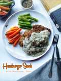 Hamburger Steak with Mushroom Saus