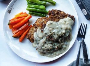 Foto resep Hamburger Steak with Mushroom Saus