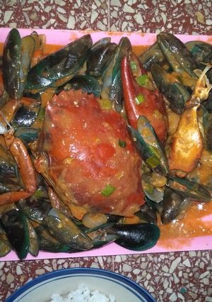 Foto resep Seafood Saus Padang
