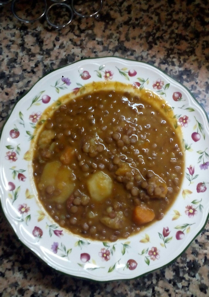 Una foto de Lentejas ricas