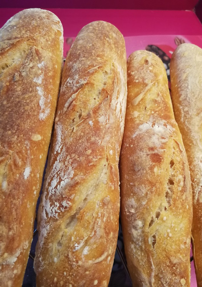 Una foto de Baguettes con masa madre