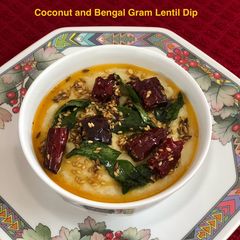 A picture of Coconut and Bengal Gram Lentil Dip.