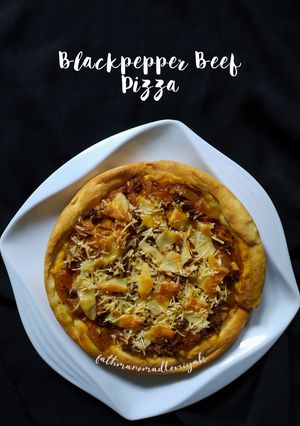 Foto resep Blackpepper Beef Pizza (No Ulen, No Proofing, No Mixer)