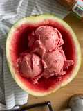Helado de sandía sin azúcar