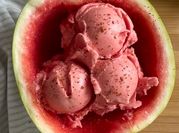 Una foto de helado para el verano saludable