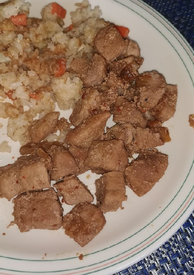 Una foto de Pork adobo