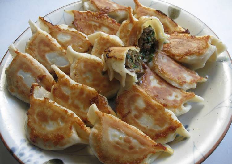 Easiest Way to Prepare Recipe of Beef &amp; Garlic Chives Curry Gyoza