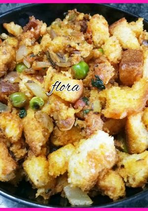 A picture of Bread poha.