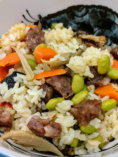 港式香腸雜菜炊飯(電鍋版) 的食譜成品照片