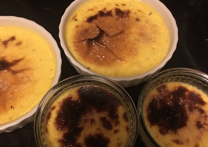 Cream brulee - pre 10 min, oven cook 40 min