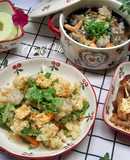 Bữa cơm 4 món với bóng bì