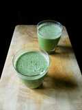 Batido de frutas y té Matcha sin azúcar