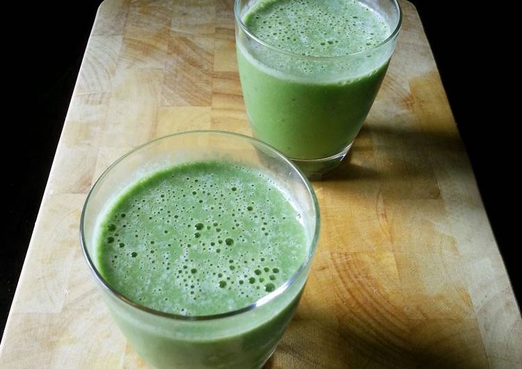 Batido de frutas y té Matcha sin azúcar