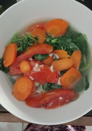 Foto resep Cah bayem wortel praktis tis