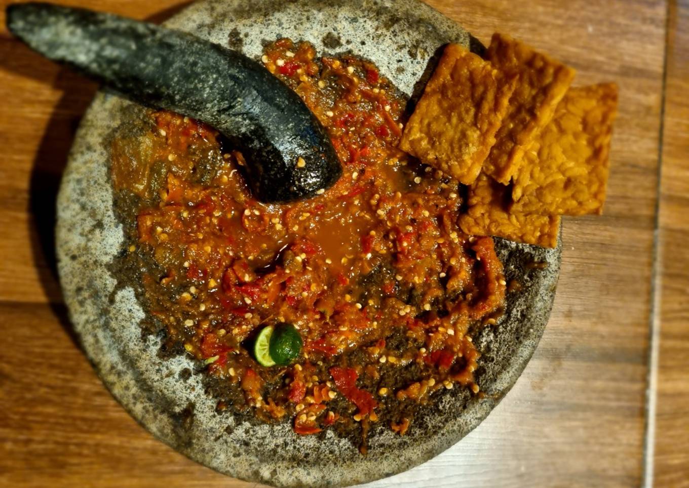 Tempe Goreng Sambal Dadak 😋