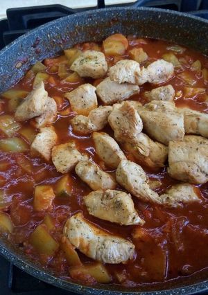 Фото Рагу овощное с курочкой.