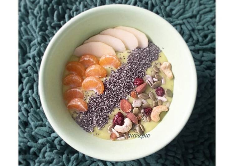 Resep Green Smoothies Bowl Anti Gagal