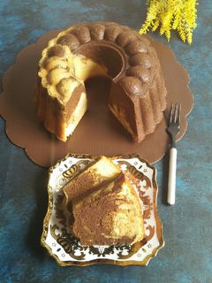 Foto resep Bolu Marmer Coklat Putih Telur