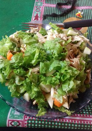 Una foto de Ensalada saludable y baja en calorías